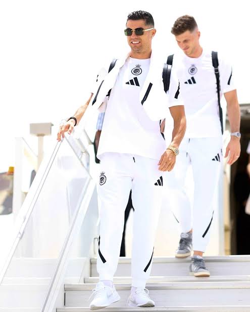 Cristiano Ronaldo and his Al-Nassr teammates arrive in Lagos for preseason