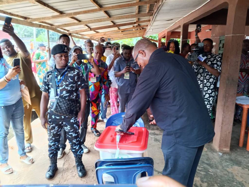 Peter Obi Votes, Laments Deteriorating Democracy, Vote Buying in Nigeria