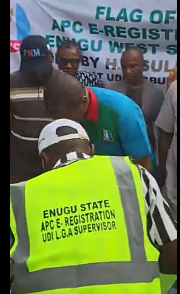 APC E-REGISTERATION flags off in Enugu West, Spearheaded by Sullivan Chime, former Governor of Enugu State (Video)