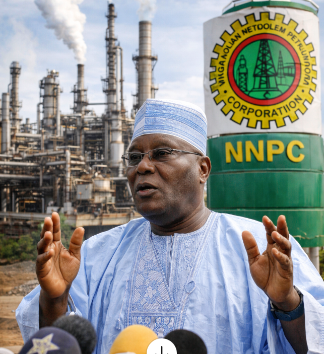 Atiku Abubakar reacts to NNPCL Reports on Port Harcourt Refinery.