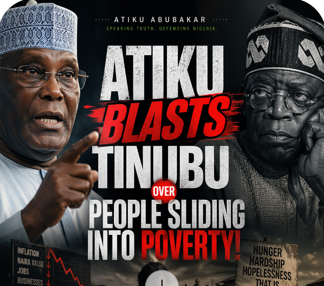 “60% slipping into Poverty”: Atiku Abubakar Blasts Bola Ahmed Tinubu Over World Bank Report